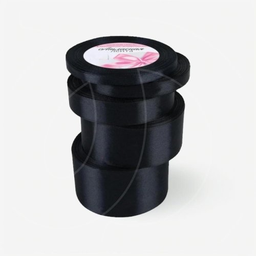 Набор лент для декора и упаковки Атласные Чёрный 2611778