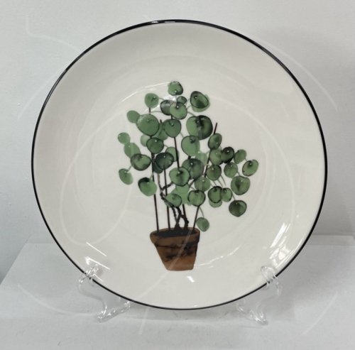Тарелка фарфоровая "Эвкалипт в горшочке" 19701104943