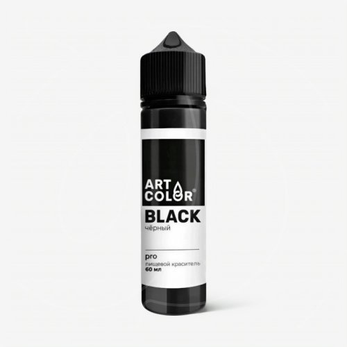 Краситель пищевой гелевый водорастворимый Art Color "Pro Чёрный" 60 мл 