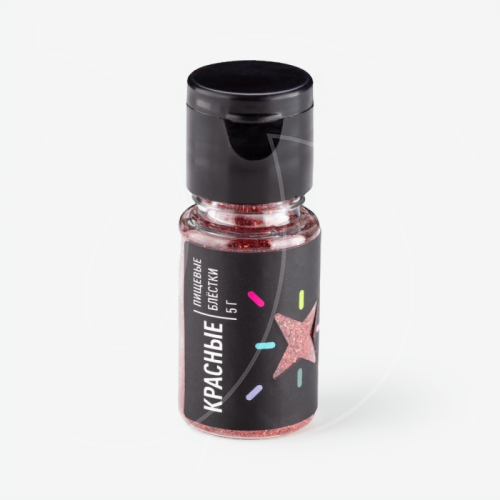 Блёстки пищевые MIXIE Красные 5 г 39010