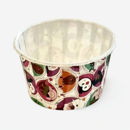 Капсула бумажная с ламинацией "Новогодние персонажи" D50 H40 1 шт 			