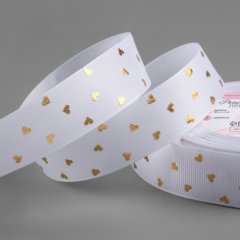 Лента для декора и упаковки Репсовая Белая 2,5 см 9327065					