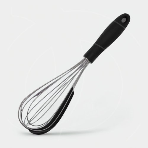 Венчик ручной металлический со скребком 31 см 4716665