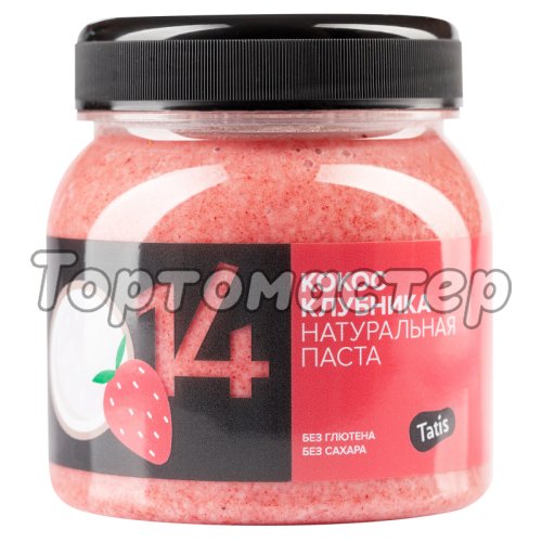 Паста кокосовая Tatis "Клубника" 250 г 26359