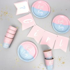 Набор бумажной посуды "Мальчик или девочка" 7561172