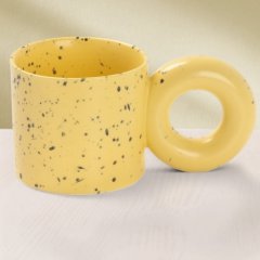 Кружка керамическая "Жёлтый бублик" 300 мл 9624029