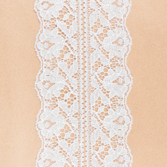 Лента для декора и упаковки Кружевная капроновая Белая 6 см 10 м 5156816