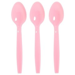 Ложки пластиковые Розовый 6 шт 7689408