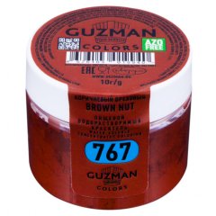 Краситель пищевой сухой водорастворимый GUZMAN 767 Коричневый ореховый 10 г 