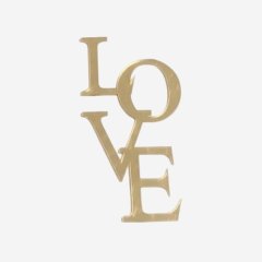 Топпер декоративный акриловый "LOVE 1" Золото 11 см love-101