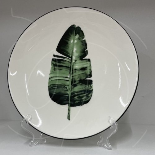 Тарелка фарфоровая "Лист" 19701104941	