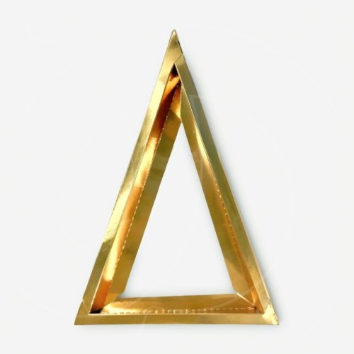 Коробка для сладостей с прозрачной крышкой Золото 24х16х3,5 см 