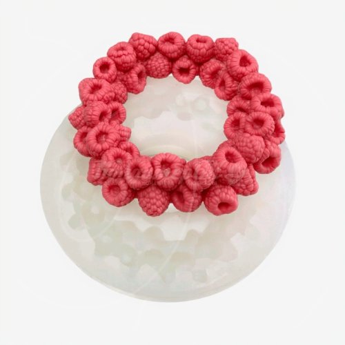 Молд силиконовый "Венок из малины" 14 см 