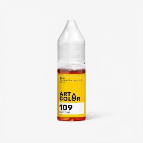 Краситель пищевой гелевый водорастворимый Art Color "Base Жёлтый" 10 мл 