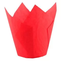Капсула тюльпан Красная D50 H80 мм 10 шт TULIP R 50*80 E    716050PRE_R, б-32